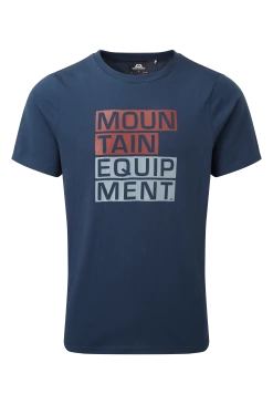 Mountain Equipment Herren Bekleidung Block Letter Tee
